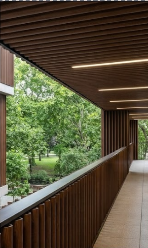 Outdoor Privacy screen / Co-Extrusion Timber Tube