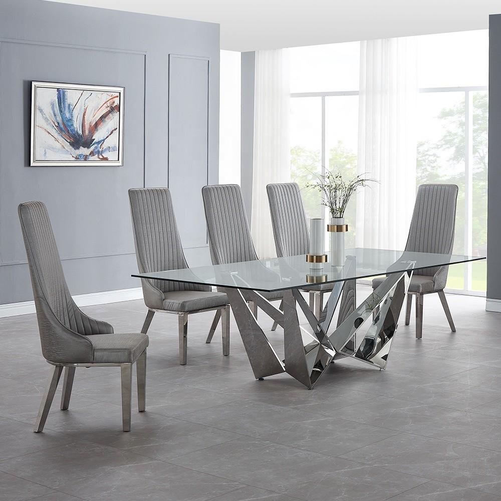 Glass Top Dining Table