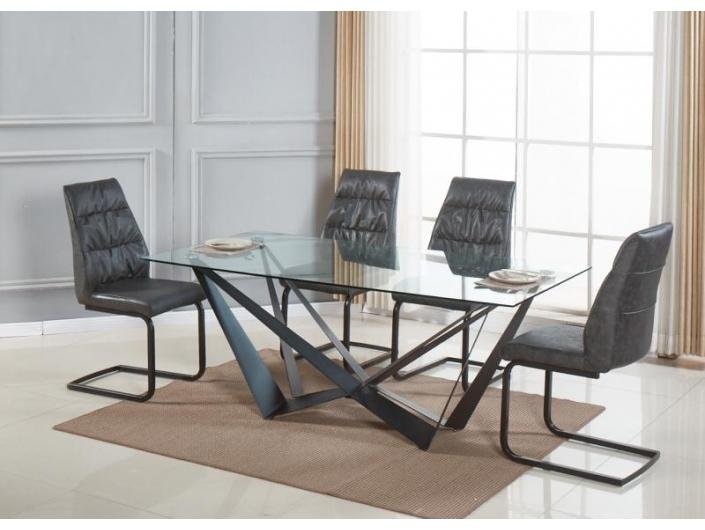 Glass Top Dining Table