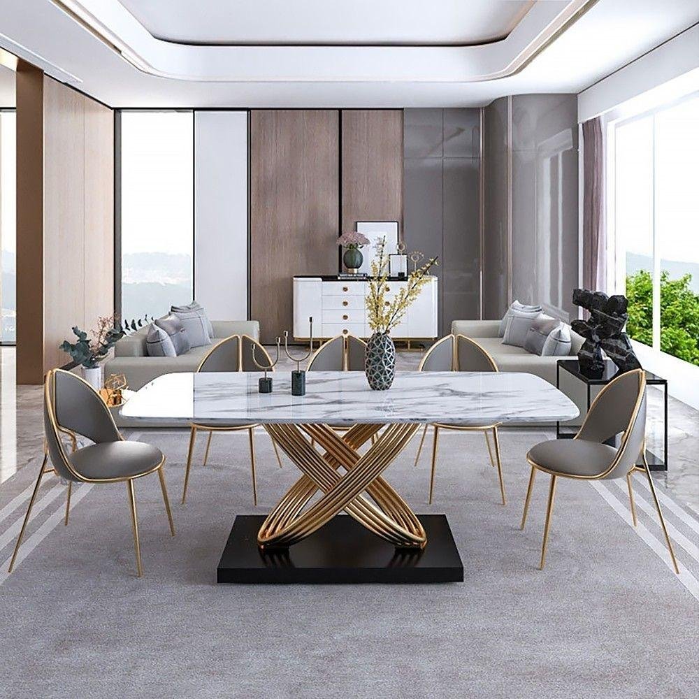Marble Top Dining Table